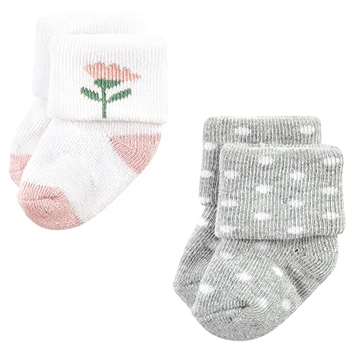 Image of Hudson Baby Baby 8-pack Cotton Rich Newborn and Terry Socks
