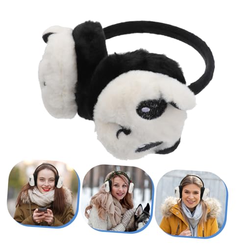 Earmuff de invierno de peluche GALPADA con tres orejeras divertidas 5