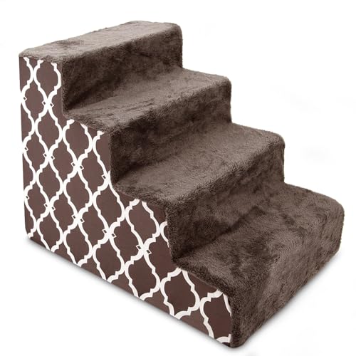 image for Best Pet Supplies Dog Stairs & Steps - Foam Steps for Small Dogs & Cat