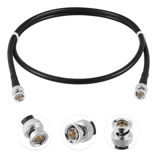 Câble SDI BNC mâle 1694A 75 Ohm 1m contre les pertes de signal pour DAC noir