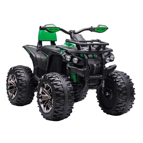 HOMCOM Quad Eléctrico 12V para Niños Verde