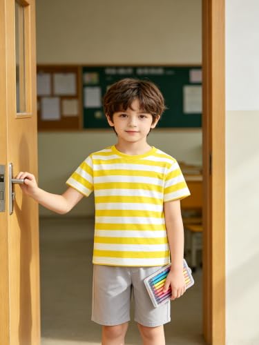 Image of Magic Park 6M-14Y Kid Striped T-Shirt Boys Cotton Tee Basic Top