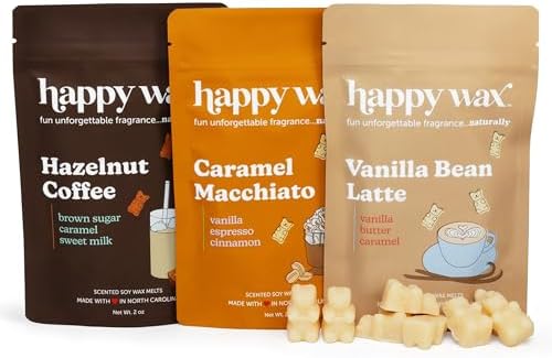 Happy Wax Scented Soy Wax Melts 6oz Variety Pack - Coffee Mix