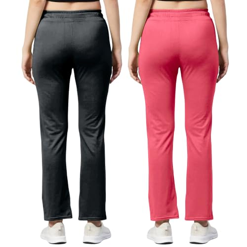 Image of Pinkmint Women Pure Cotton Casual Style Pyjamas Combo Pack Of 2 With Side Pockets