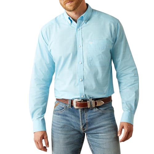 Ariat Men's Solid Slub Classic Fit Shirt