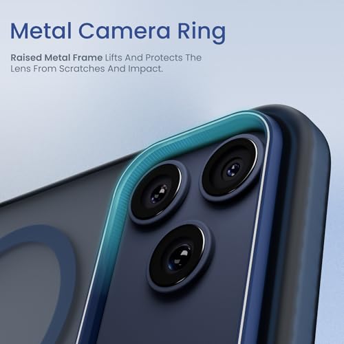 Image of CASEGEAR Bold Pro Back Cover Case Compatible with iPhone 17 Pro | 14.8 Feet Drop Protection | Compatible with MagSafe | 360 Complete Protection | Shockproof & Scratch Resistant | Blue