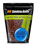 Tandem Baits Carp Feed Hook Pellet Reiner Krill | Karpfen-Pellets | Karpfen Angeln ohne Mühe | Köder zum Große-Fische-Angeln | Karpfenzubehör für Profis & Hobby-Angler | Angelfutter 12 mm 1 kg