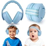 [2-en-1] Casque pour bébé - Cache-oreilles antibruit pour bébé - Casque antibruit pour nourrisson - Protection auditive pour bébés de 3 mois à 4 ans - Indispensables de voyage pour nouveau-né