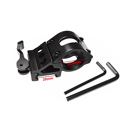 Fireclub Optics 45-Degree 1-Inch 25.4Mm Offset Flashlight Mount With Qd Quick Release Base #TOP3