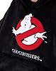 Ghostbusters Mens Wearable Blanket Hoodie | Adults Hooded Pullover in Black with No Ghosts Signs Graphic Print | One Size Sherpa Lined Loungewear with Pockets | Spooky Holiday Movie Merchandise Gift #3