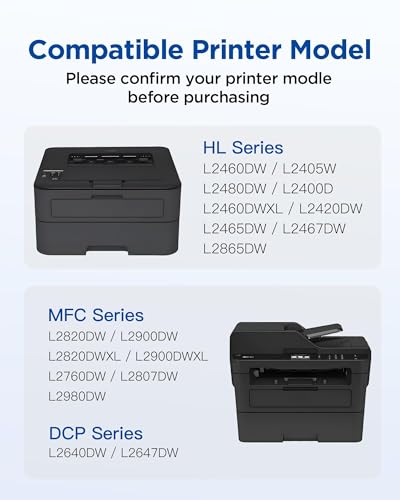 Image of TN830XL Toner Cartridge Replacement for Brother TN830XL TN830 | High Yield Black Toner for HL-L2460DW MFC-L2820DW DCP-L2640DW HL-L2480DW MFC-L2900DW Printer, 3,000 Pages 1 Pack