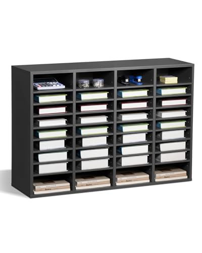 VEVOR Wooden Literature Organizer with 36 Compartments