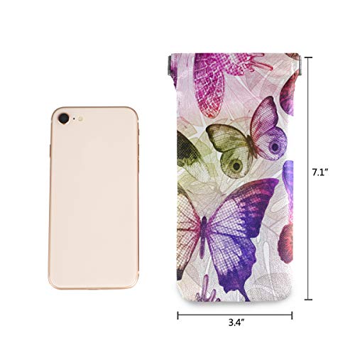 Tarity Eyeglass Case Glasses Pouch Case Soft Sunglasses Pouch Bag Squeeze Pu Leather Eyeglass Cases For Women Kids Girl Men #TOP1