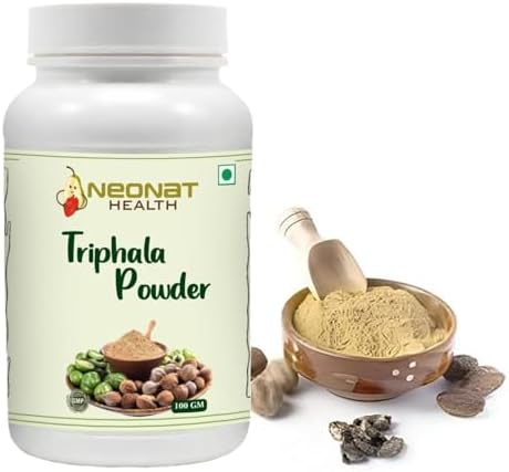 Triphala Churna Powder 100g | Ayurvedic Blend of Amla, Haritaki & Bibhitaki | Natural Immunity Booster, Antioxidants Rich | Digestive Support & Stress Relief for Men & Women