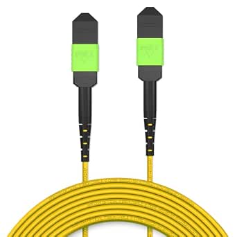 AMP COM MPO to MPO Trunk Cable, Singlemode, 8-Fibers, APC, Type B, 40m/131ft