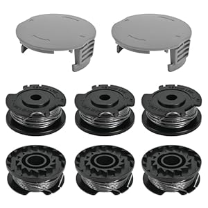 Flaveano Fadenspule für Bosch EasyGrassCut Rasentrimmer, 6 Spulen und 2 Deckel