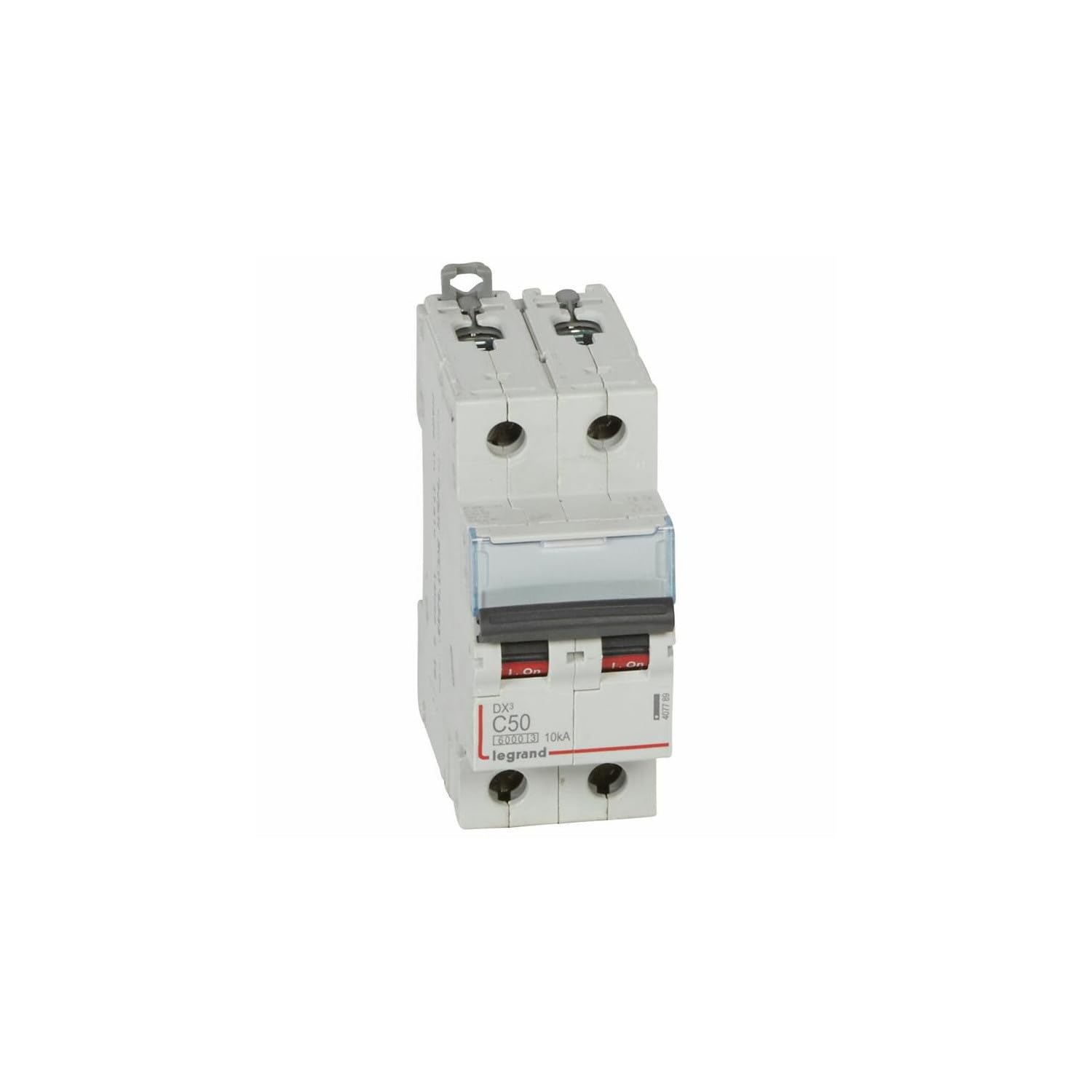 407789 Disjoncteur Bipolaire 50a - 2p Courbe C - 6/​10ka - à Vis - Legrand Dx3
