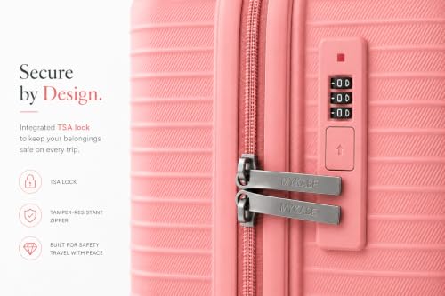 Image of Miami Series 8 Wheel 75 cm Check in Trolley Bag, 100% Virgin Polypropylene, 360o Spinner Strong & Durable Wheels, Anti-Theft Zippers, 3-Year Warranty, Large Size