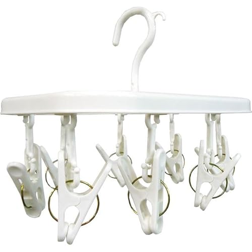 オーエ『ミニハンガー ホワイト 8ピンチ』