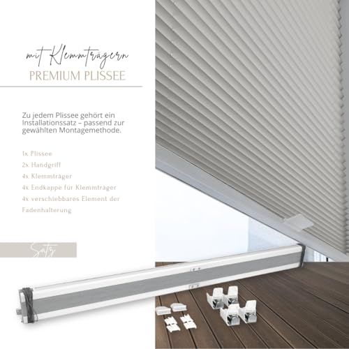 Plissee Grau HOME-VISION - 8