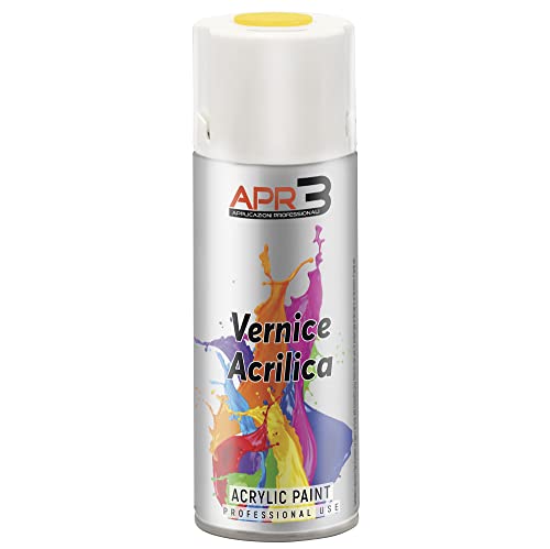 APR3 - Pintura Acrílica en Spray, Color Amarillo Cinc, RAL 1018, Perfecto para Múltiples Aplicaciones en Exterior e Interior, 400 ml