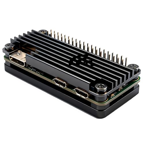 ICIEN Raspberry Pi Zero 2W / Zero W Aluminum Case Passive Cooling Heatsink with 2x20Pin GPIO Header