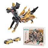 Lixstyea 2 in 1 Transformierendes Auto - 2 Stück Einhorn Auto Roboter Set, magnetisches Drachenspielzeug, Kollision Deformation Kombinierter Autospielzeug, Geschenk für Jungen und Mädchen