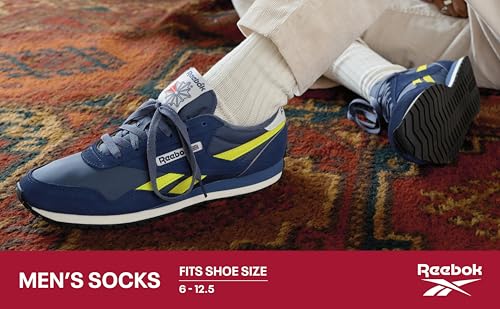 Reebok Mens Low Cut Socks 8 Pack Moisture Wicking Cushioned Athletic Comfort - Image 3