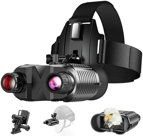 Explore These 5 Must-Have Army Surplus Night Vision Goggles 4 AILNJUC Night Vision Goggles Head Mounted, 1312FT Night Vision Binoculars Compatible with Military Tactical Helmet, Infrared Long Focus 8X Digital Zoom/32GB SD Card