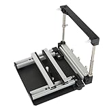 HMLSYZX SMT-Stahlgitter-Lötpastendrucktisch, Manuelle Kleinsiebdruckstation, Einstellbare Dicke, Gehäuse Aus Aluminiumlegierung für Präzise PCB-Prototypenentwicklung