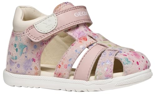 Geox Boy's Girl's B Sandal Macchia Gir, Lt Rose Multicolor, 7.5 UK Child