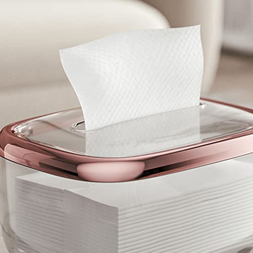 Caixa de lenços de papel, caixa de guardanapos transparente, caixa de armazenamento criativa simples