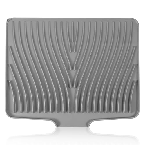 Tapete de silicona para secar platos escurridor resistente al calor y compacto 2