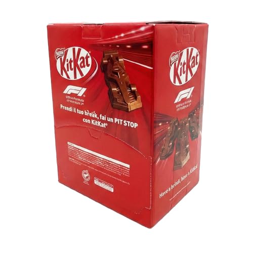 KitKat Icon F1 Espositore da 1250g - 104 Monoporzioni, Senza Glutine