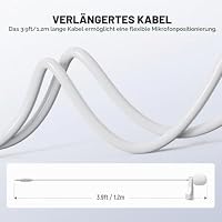 NEEWER 2er Pack Lavalier Ansteckmikrofon, kompatibel mit Rode Wireless GO II 2 DJI Kabelloses Mikrofon Sender, omnidirektionale Kondensator Lapel Mic mit Kabel für Bühne YouTube Live Stream, CM5, Weiß – Ansicht 4