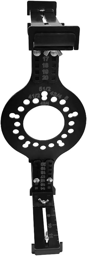 Wheel Fit Simulator Tool Tire Size Fit Test Measuring Mockup 5-Lug Fits 14"-20" Wheel size measurement tool