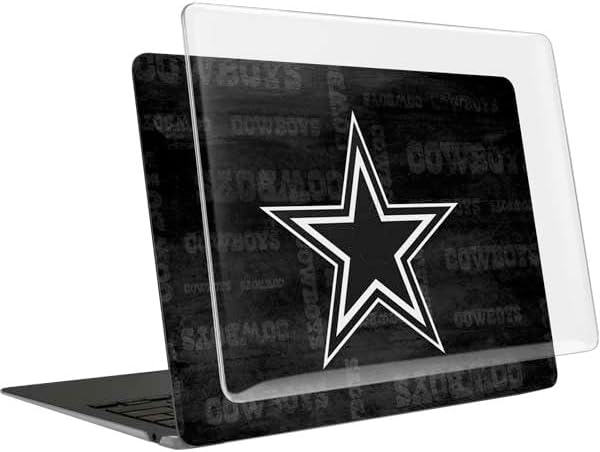 Skinit Laptop Case Plus Skin Compatible with MacBook Air 15in (2023) - Officially Licensed NFL Dallas Cowboys Black & White Design