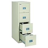 FireKing Patriot 4P1825-CPA One-Hour Fireproof Vertical Filing Cabinet, 4 Drawers, Deep Letter or...