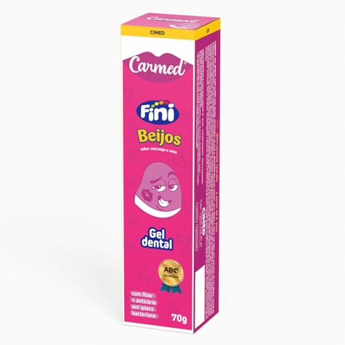 Kit Gel Dental Beijos 70g + Enxaguante Bucal Beijos 250ml