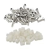 vasalat Scharnier Dübel Set inklusive Schrauben - Einpressdübel zur Scharniertopfmontage, Scharnierdübel passend für Blum Scharniere - 50 Stück