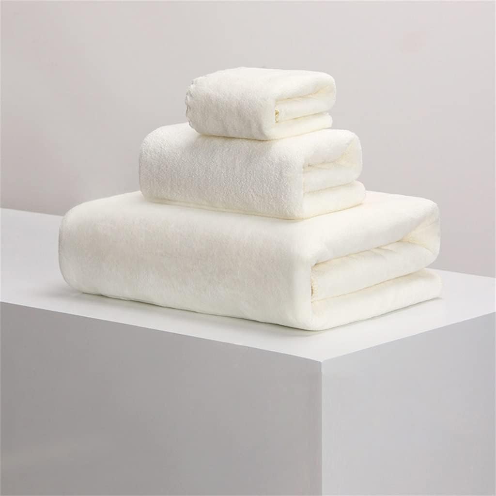 Snow Velvet Bath Towel Three Set of Men and Women Family Water can not Dry Hair Towel