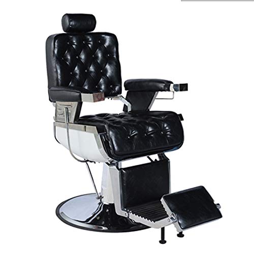 Vintage Salon Chair Hydraulic Beauty Equipment, Barber Chair Hydraulic Hair Salon Styling Salon Chairs for Hair Stylist, Beauty & Personal Care Classic Recliner Chair (Max Load Capacity 420 lbs) for
