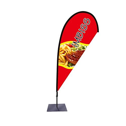 beachflag kebab pubblicitario Fahne piuma a oltre 2 m di altezza per interni ed esterni