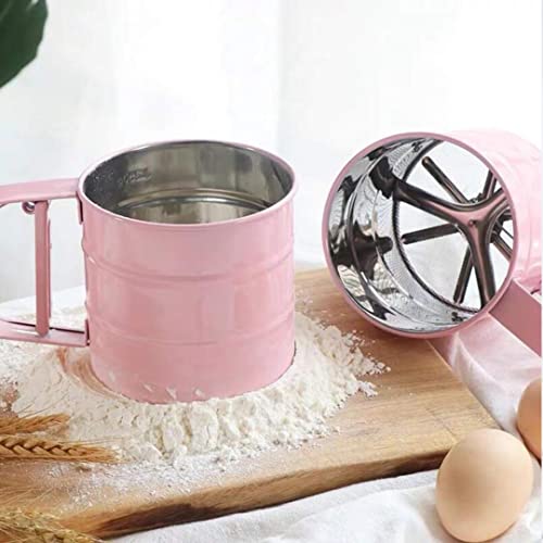 Flour Sifter- Lexivia - Operated Flour Sifter, Handheld Sieve Flour Strainer, Fine Kitchen Cooking, Sieve Tools For Cooking/Pastry Baking Kitchen Utensil #TOP1