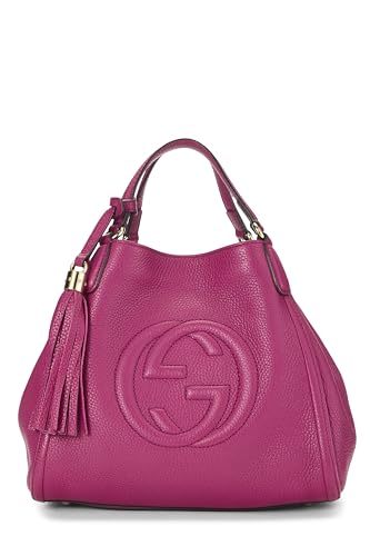 Gucci, Pre-loved Pink Leather Soho Convertible Shoulder Bag Small