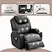 MAGIC UNION Power Lift Recliner Chair Sofa with Massage and Heat Vibration, Electric Lift Chairs Recliners for Elderly Catnap with Remote Controls, Side Pockets and Cup Holders, Faux Leather (Black)