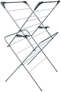 Addis 2-Tier Airer With 9 Metres Of Drying Space In Metallic Silver