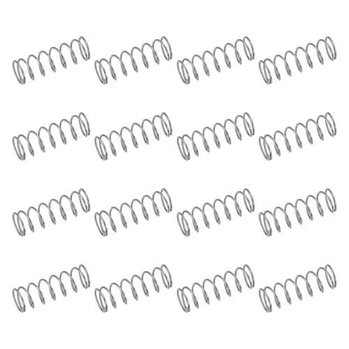 uxcell 50Pcs 304 Stainless Steel Compression Springs, 0.7mm x 7mm x 20mm Small & Tiny Pen Spring for Home Repair & DIY, Workshop & Industrial Use, (Silver Tone)