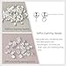 50PCS Silver Ball Earring Posts Hypoallergenic Earring Studs Ball Ear Pin with 925 Sterling Silver Post for DIY Jewelry Making Findings