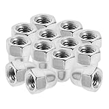 PRETYZOOM 20pcs M5 304 Stainless Steel Dome Head Acorn Nuts Metal Bolt Caps Protective Nut Covers for Industrial Fastening Applications